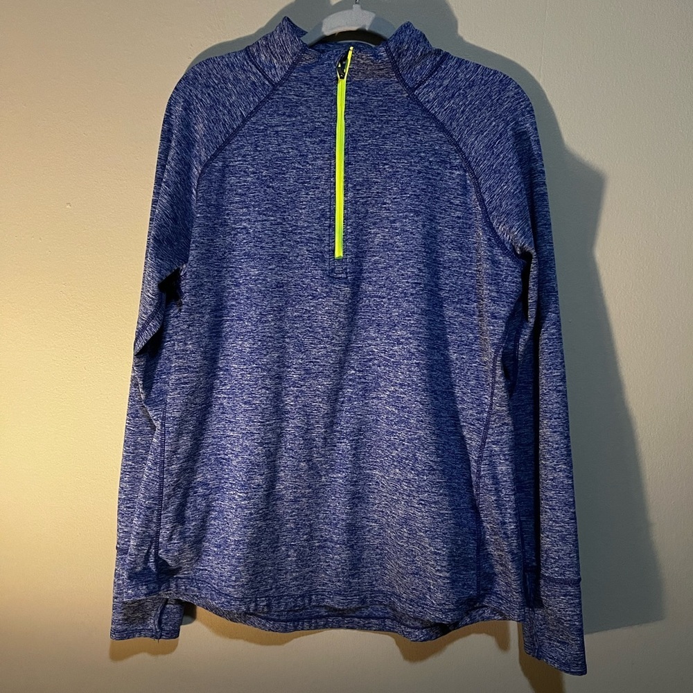 Tangerine Size XXL Aqua Athletic 1/4 Zip Pockets Thumb Slits Jacket Purple - Picture 2 of 7